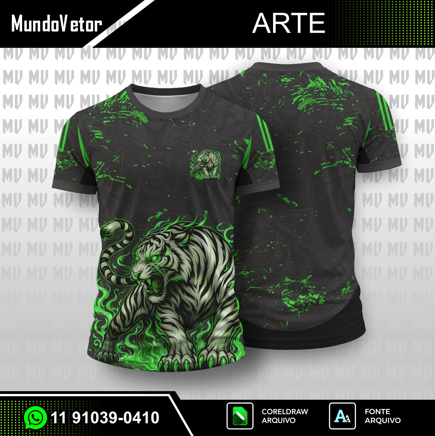 Arte Digital Tigre Verde 2026 - Interclasse