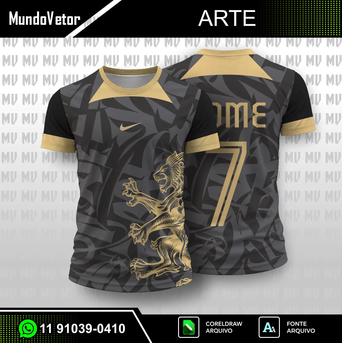 Arte Camisa Leão Concept