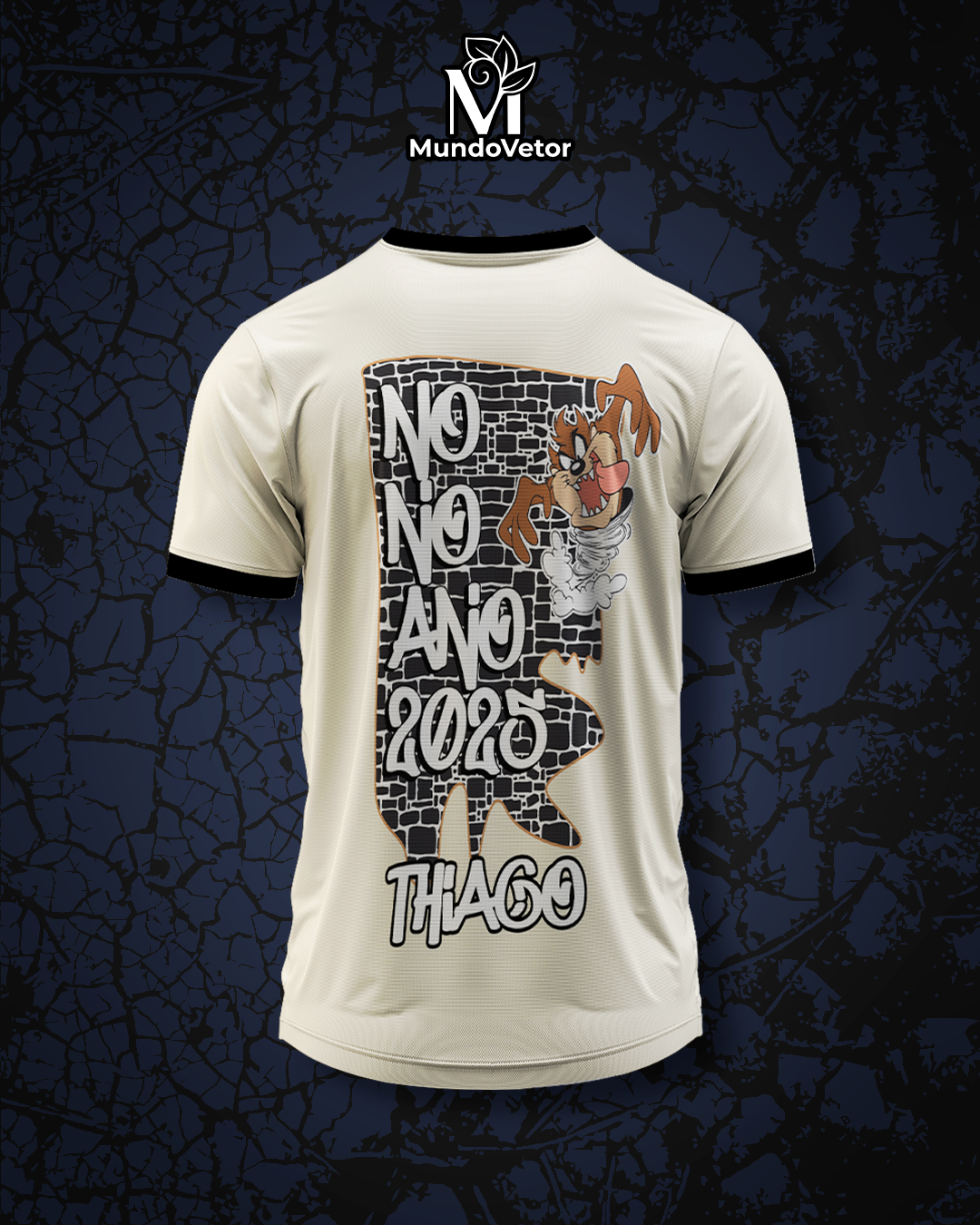 Arte Digital Camisa Nono Ano Taz Mania 2025