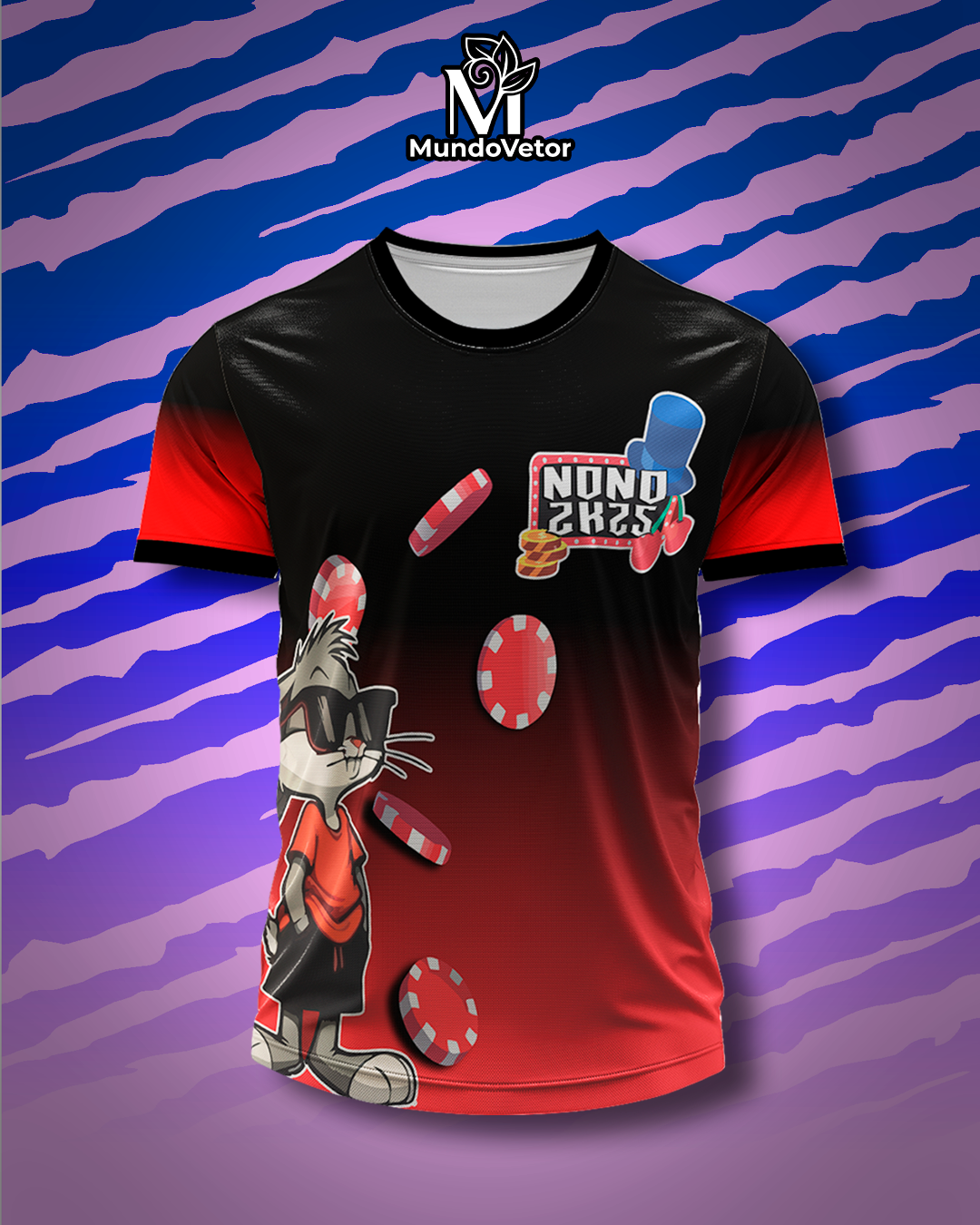 Arte Digital Camisa Nono Ano Pernalonga Cassino 2025
