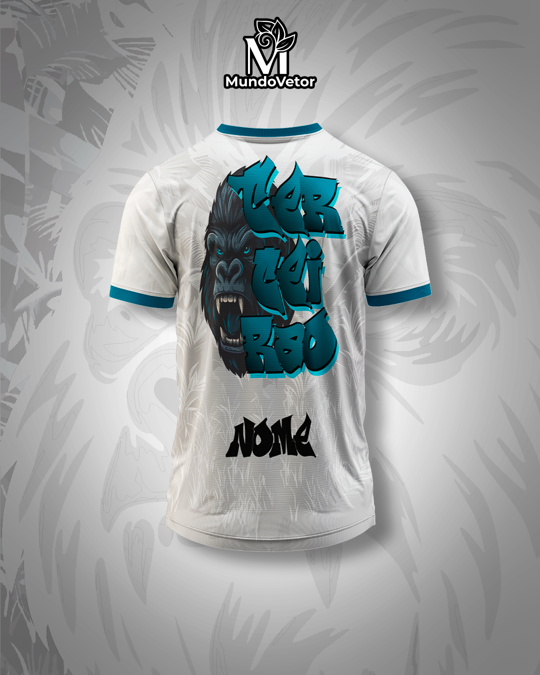 Arte Digital Camisa Terceirao Gorila Furioso