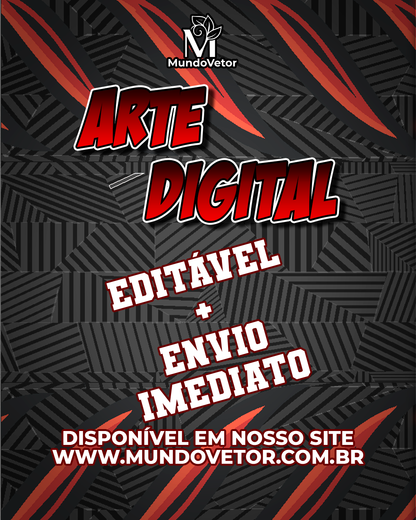 Arte Digital Camiseta Terceirão Caveiras e Lobo