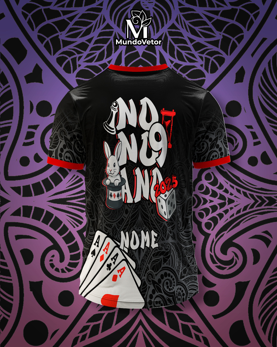 Arte Vetor Camisa Nono Ano Coelho na Cartola 2025