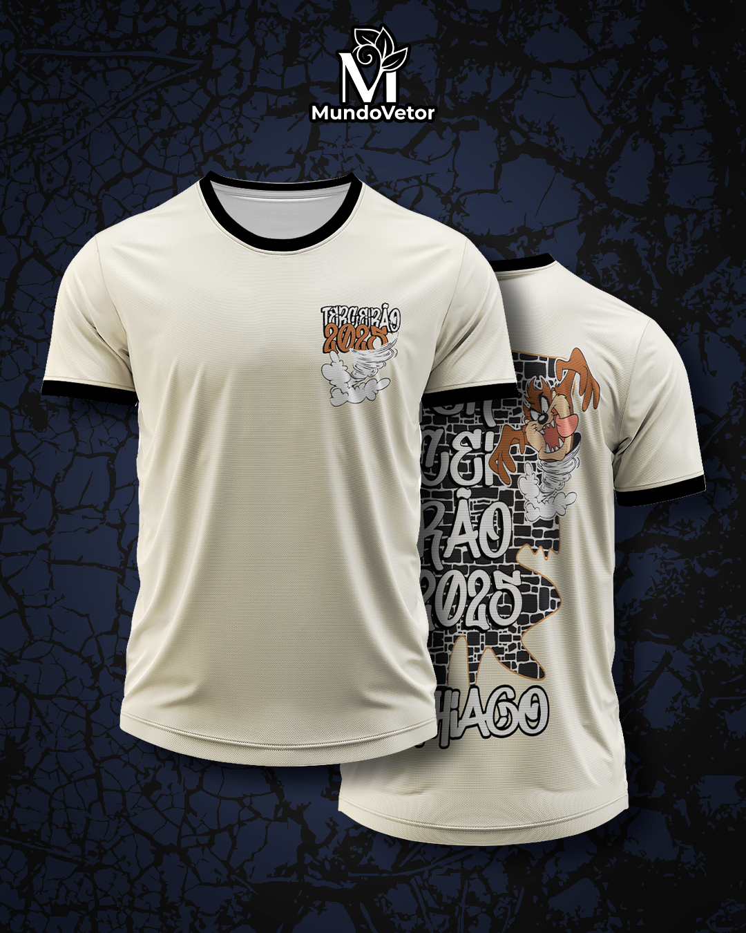 Arte Digital Camisa Terceirão Taz Mania 2025