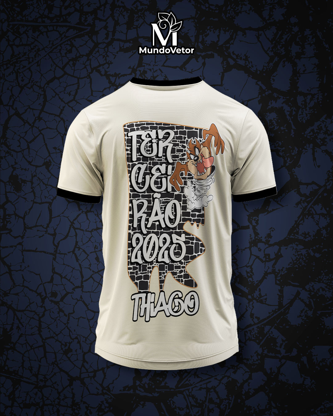 Arte Digital Camisa Terceirão Taz Mania 2025