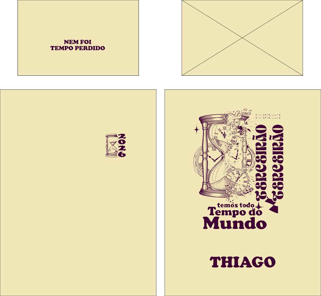 Arte Digital Camisa Terceirão Tempo Perdido