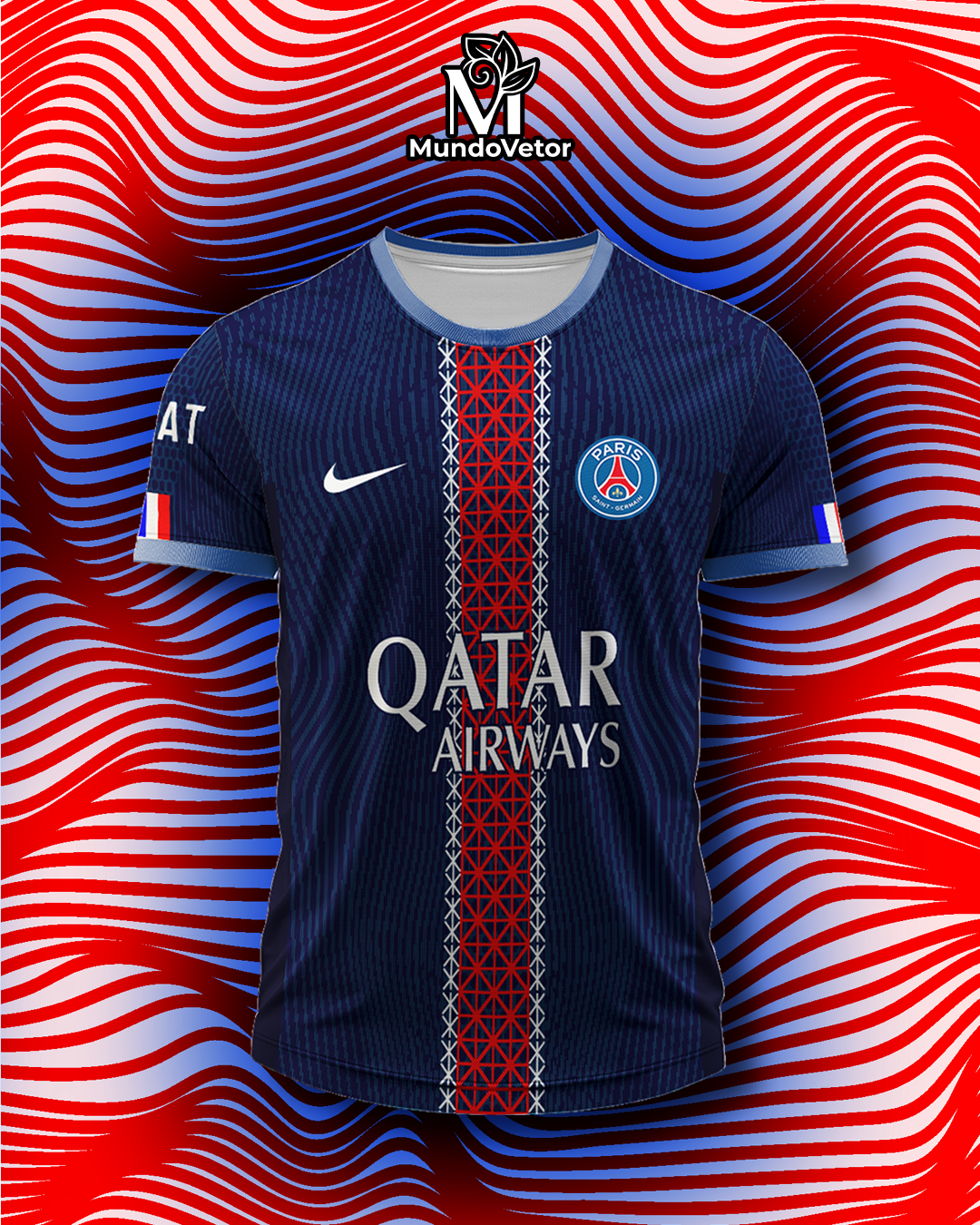 modelo camisa psg 2025 2026 arte digital