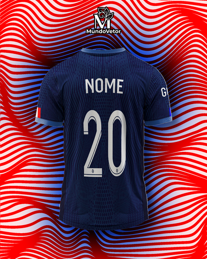 estampa digital psg titular vetorizada para sublimação