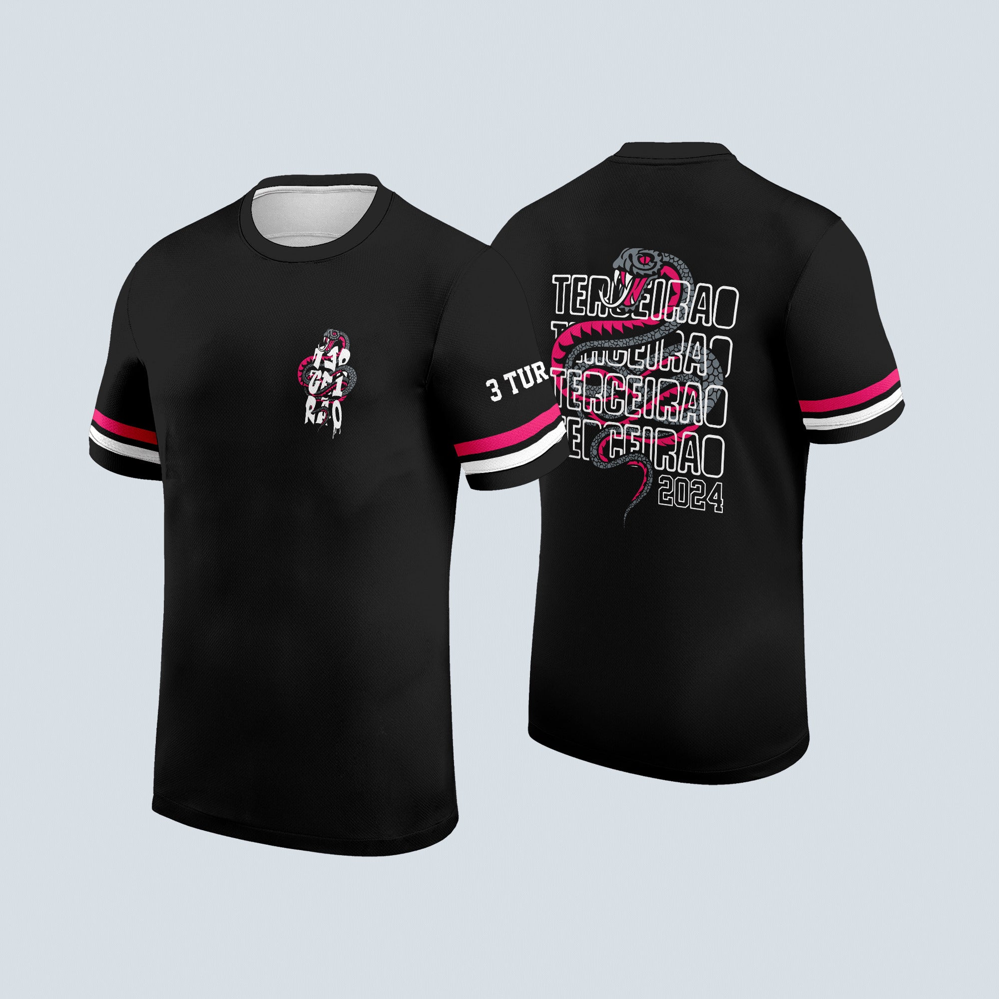 Arte Digital Camisa Terceirao Cobra Tripla