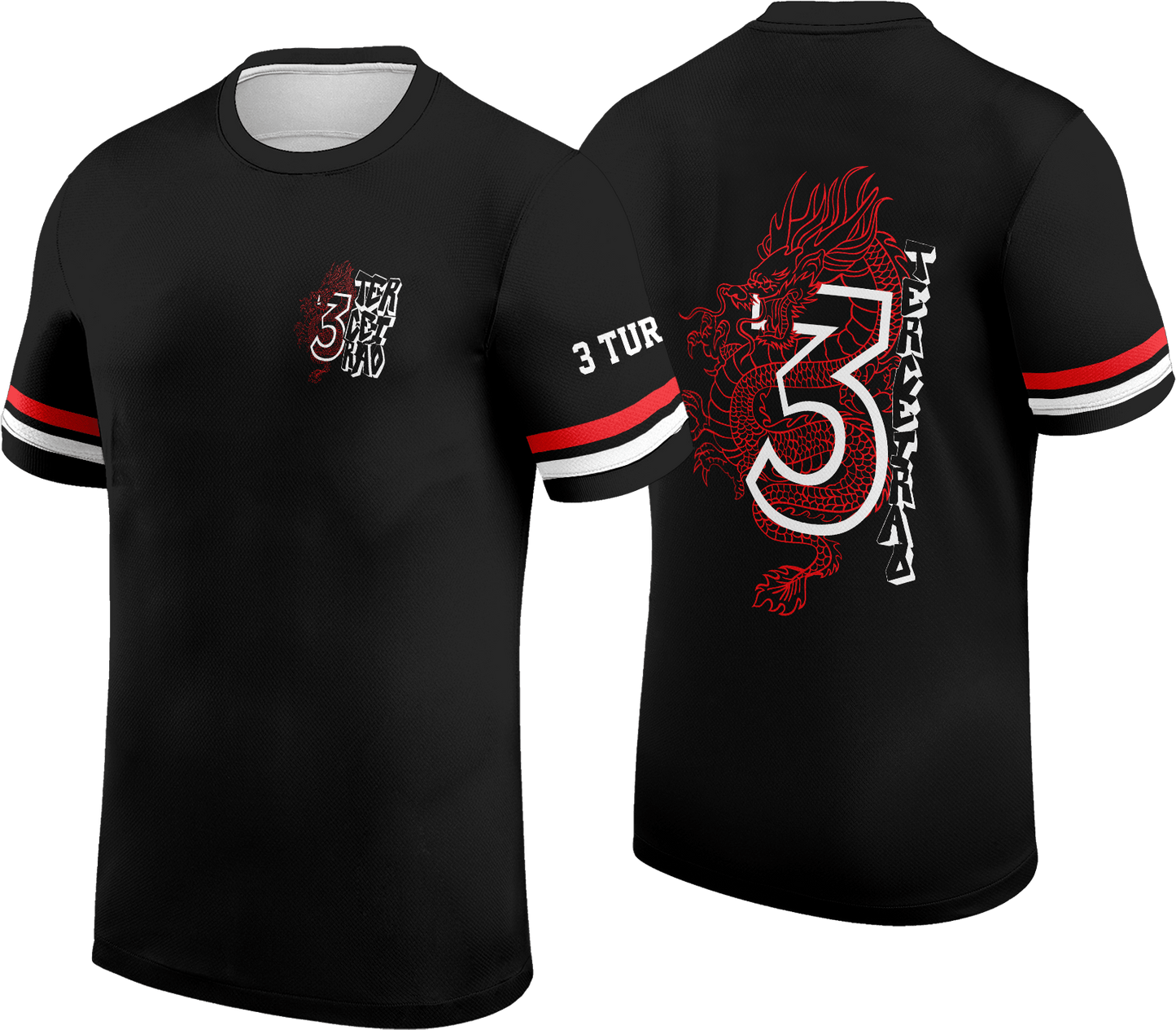 Arte Digital Camiseta Terceirão Sketch Dragão