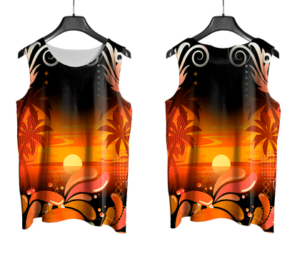 Mockup frente e costas do abada Carnaval 2026 Por do Sol em fundo neutro