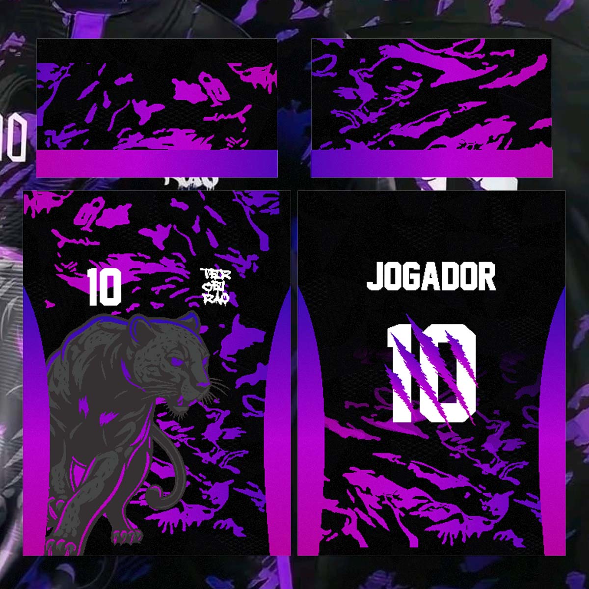 imagem arquivo cdr frente e costas da camisa Arte Vetor Camisa Interclasse Pantera 