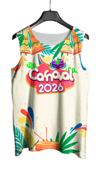 Arte Vetor Abadá Carnaval 2026 Instrumentos Musicais - Mockup Frente

