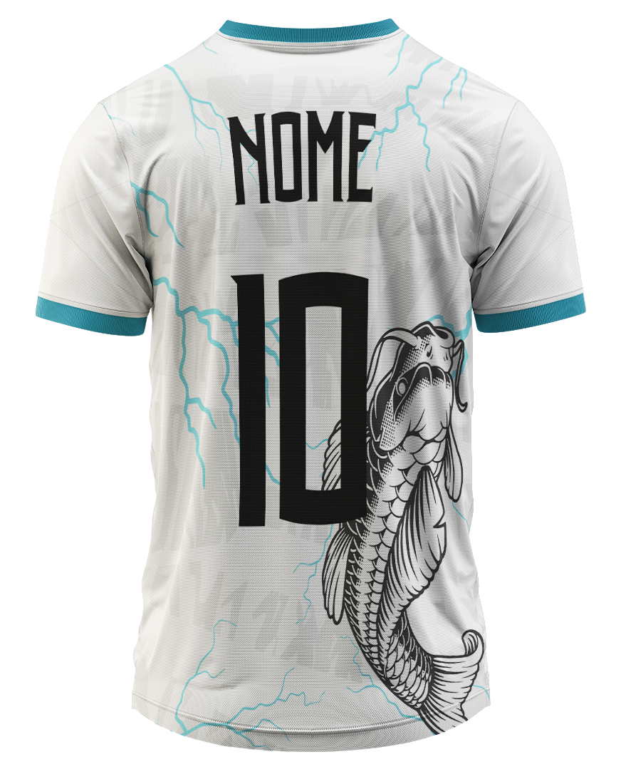 Mockup costas da camisa Arte Vetor Camisa Interclasse Carpa Mitica