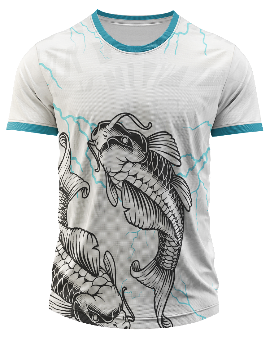 Mockup frente da camisa Arte Vetor Camisa Interclasse Carpa Mitica