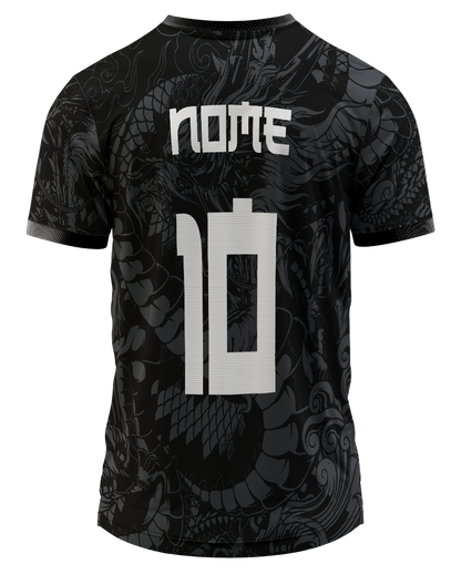 Mockup costas da camisa Arte Vetor Camisa Interclasse Dragao Dark