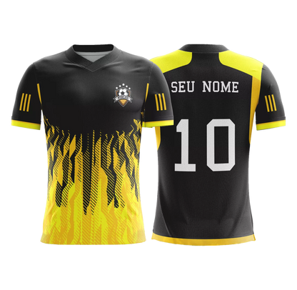 Mockup frente e costas da camisa Arte Vetor Camisa Interclasse Linhas