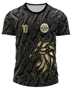 Mockup frente da camisa Arte Vetor Camisa Interclasse Lobo Noturno
