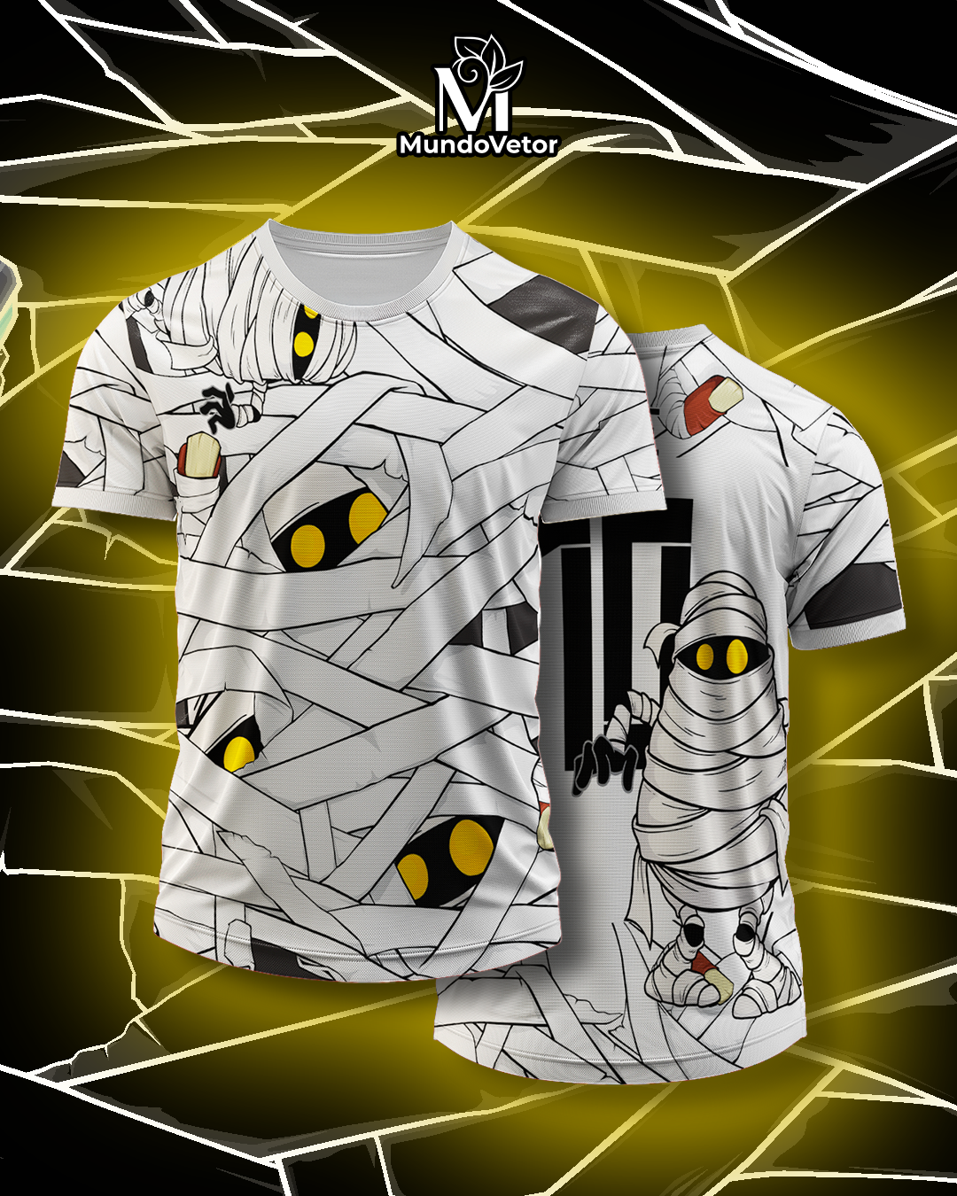 Mockup frente e costas da camisa Arte Vetor Camisa Interclasse Mumia Urbana