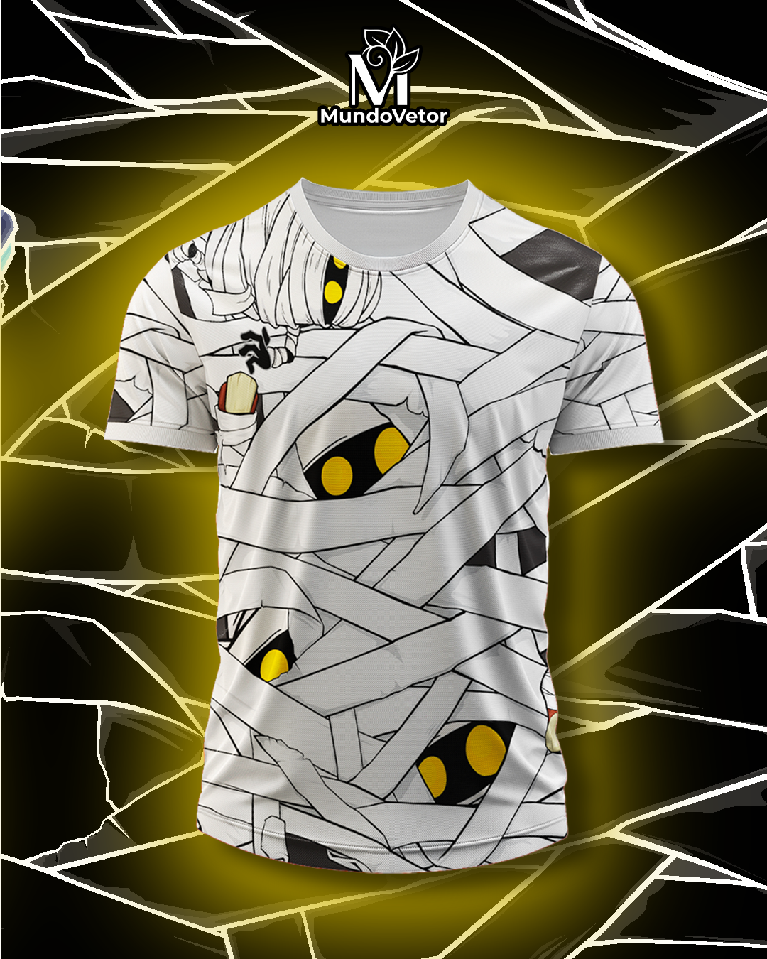 Mockup da frente com fundo estilizado – Arte Vetor Camisa Interclasse Mumia Urbana