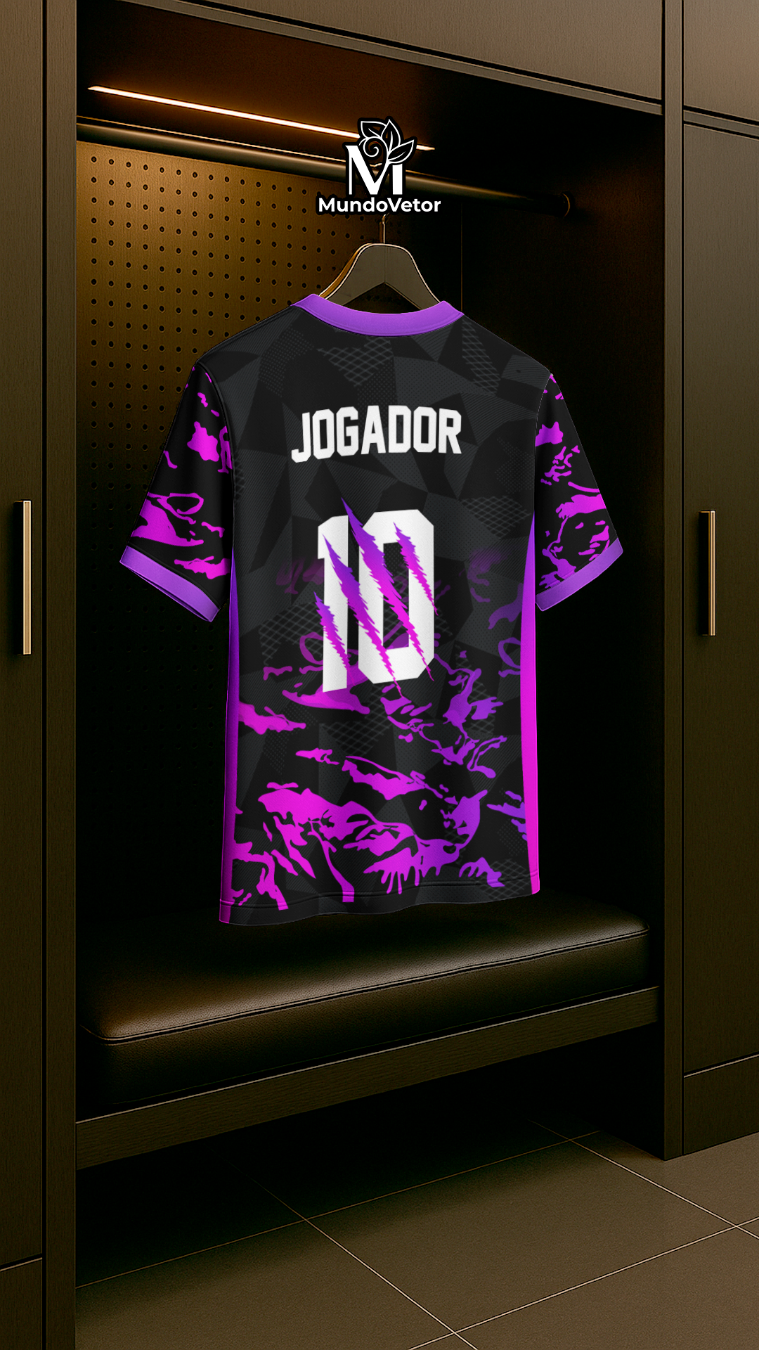 Mockup realista 3d costas da camisa Arte Vetor Camisa Interclasse Pantera 