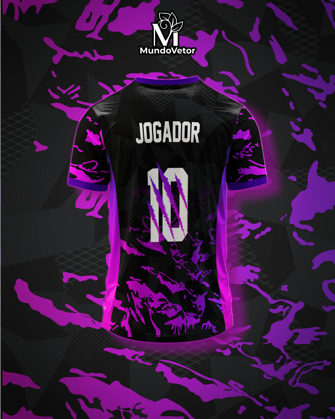 Mockup costas da camisa Arte Vetor Camisa Interclasse Pantera 