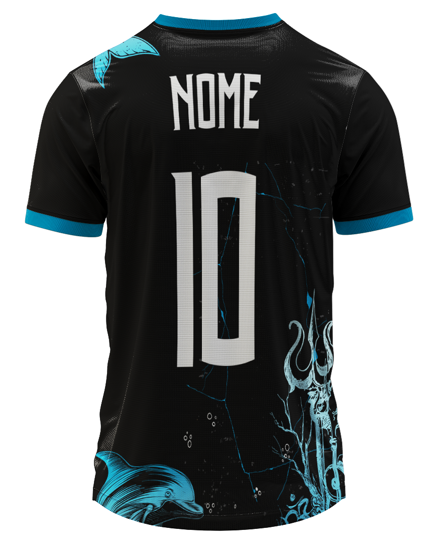 Mockup costas da camisa Arte Vetor Camisa Interclasse Poseidon Majestoso