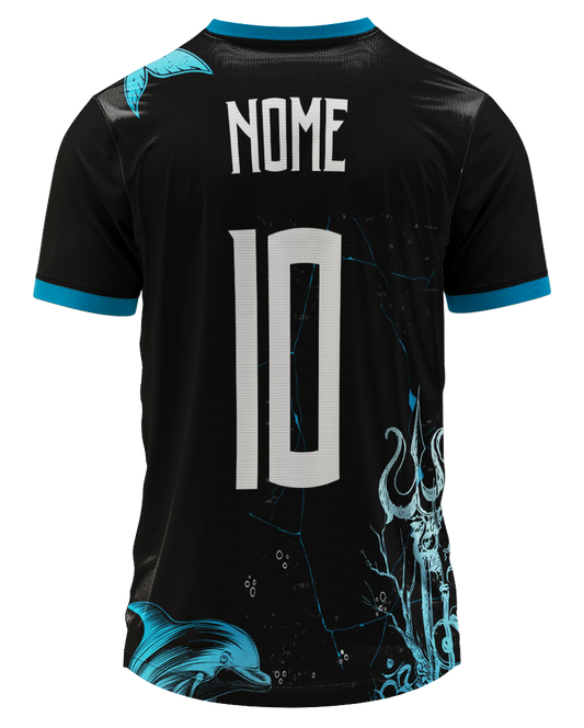 Mockup costas da camisa Arte Vetor Camisa Interclasse Poseidon Majestoso