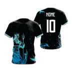 Mockup frente e costas da camisa Arte Vetor Camisa Interclasse Poseidon Majestoso