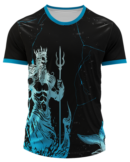 Mockup frente da camisa Arte Vetor Camisa Interclasse Poseidon Majestoso