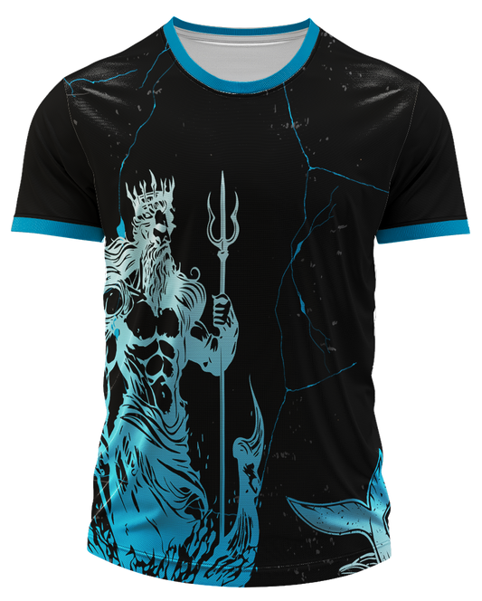 Mockup frente da camisa Arte Vetor Camisa Interclasse Poseidon Majestoso