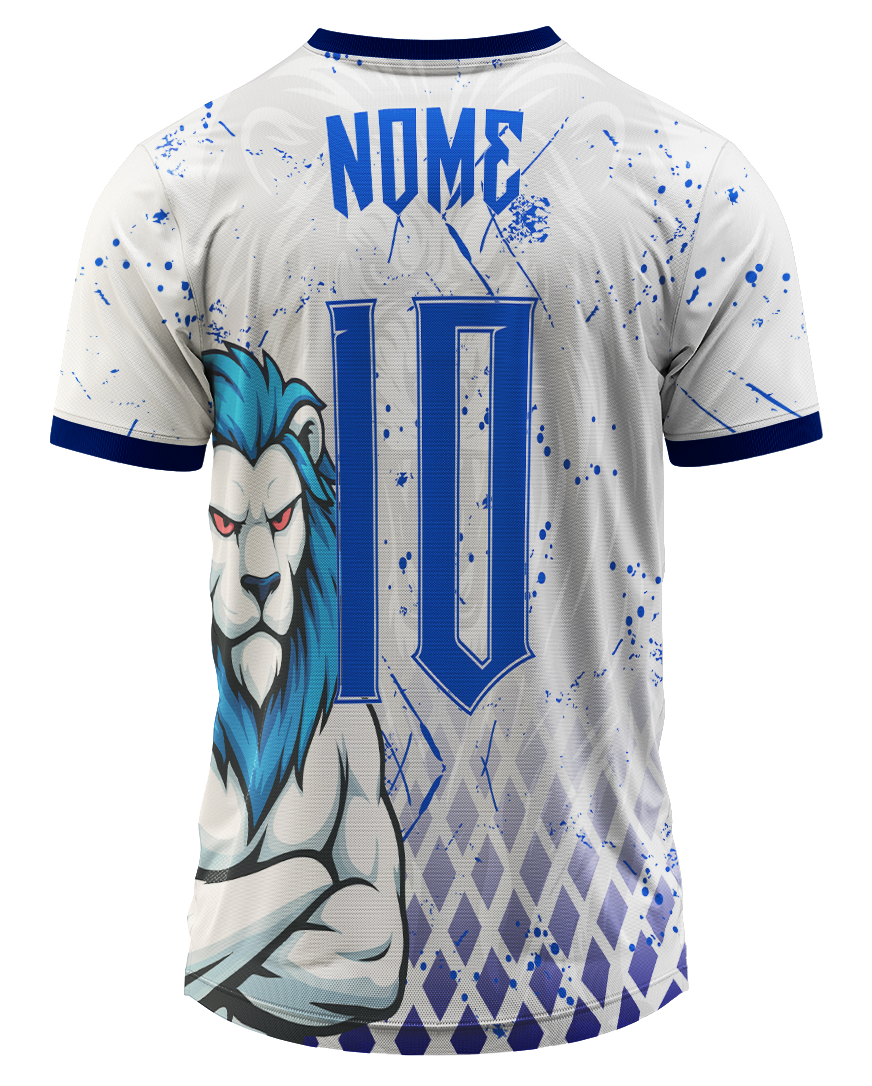 Mockup costas da camisa Arte Vetor Camisa Interclasse Terceirao Leao Rei Da Selva