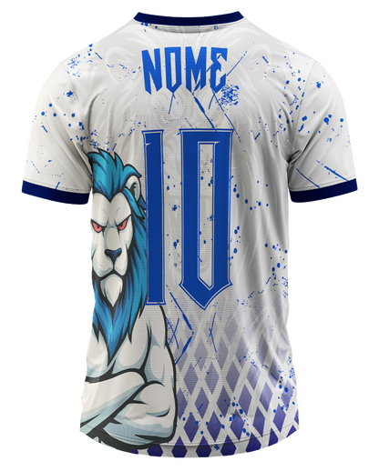 Mockup costas da camisa Arte Vetor Camisa Interclasse Terceirao Leao Rei Da Selva