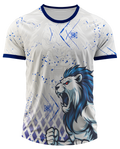 Mockup frente da camisa Arte Vetor Camisa Interclasse Terceirao Leao Rei Da Selva