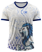 Mockup frente da camisa Arte Vetor Camisa Interclasse Terceirao Leao Rei Da Selva