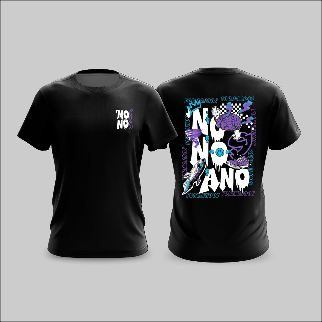 Mockup frente e costas da camisa Arte Vetor Camisa Nono Ano Pop Arte Grafitada