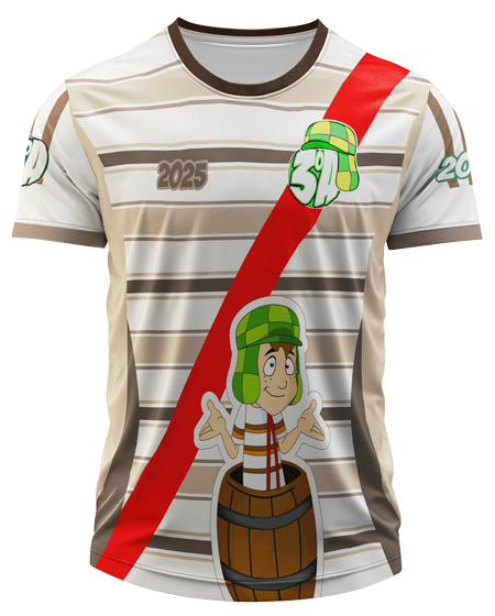 Mockup frente da camisa Arte Vetor Camisa Terceirao Chaves Vibe