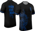 Mockup frente e costas da camisa Arte Vetor Camisa Terceirao Cobra E Folhas