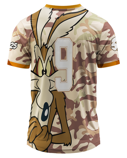 Mockup costas da camisa Arte Vetor Camisa Terceirao Coiote Classico