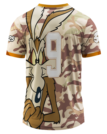 Mockup costas da camisa Arte Vetor Camisa Terceirao Coiote Classico