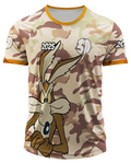 Mockup frente da camisa Arte Vetor Camisa Terceirao Coiote Classico