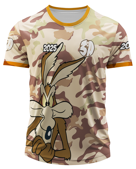 Mockup frente da camisa Arte Vetor Camisa Terceirao Coiote Classico