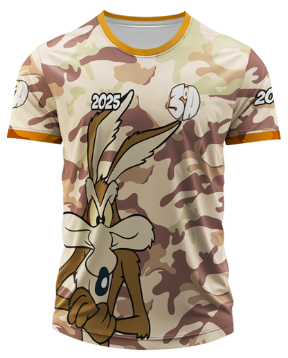 Mockup frente da camisa Arte Vetor Camisa Terceirao Coiote Classico