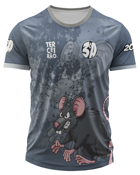 Arte Digital Camisa Terceirao Rato Ratao