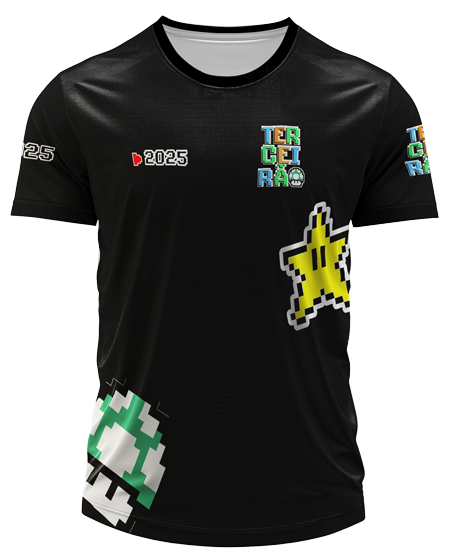 Arte Digital Camisa Terceirao Super Mario