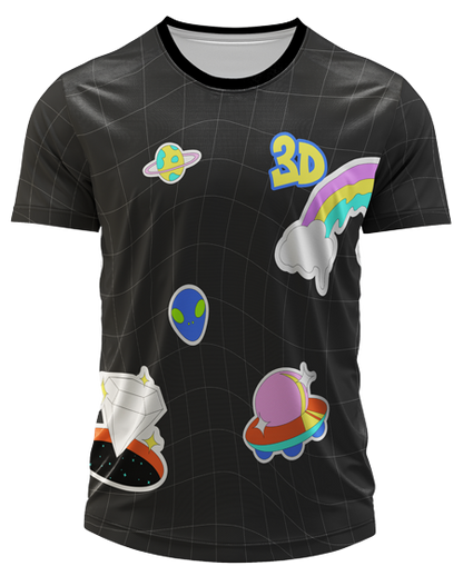 Arte Digital Camiseta Terceirão Pop Art Colorida