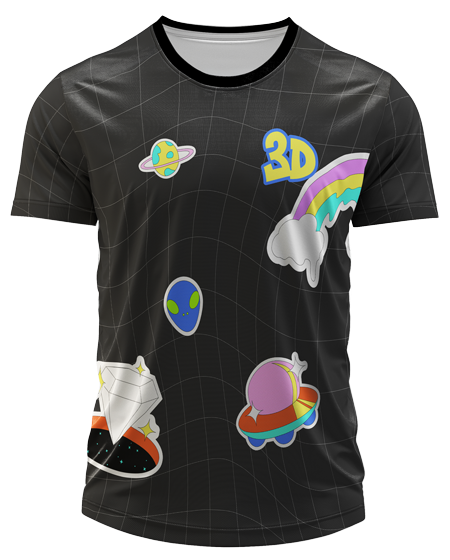 Arte Digital Camiseta Terceirão Pop Art Colorida