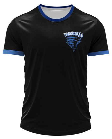 Arte Digital Camiseta Terceirão Tornado Azul