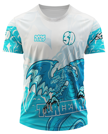 Arte Digital Camiseta Terceirão Dragão de Gelo