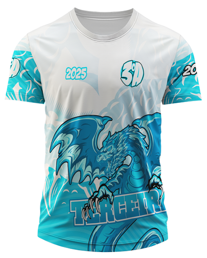 Arte Digital Camiseta Terceirão Dragão de Gelo